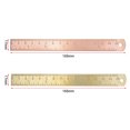 thumbnail image 5 of 2 Pcs Brass Ruler Double Scale Straight Vintage 2pcs, 5 of 5