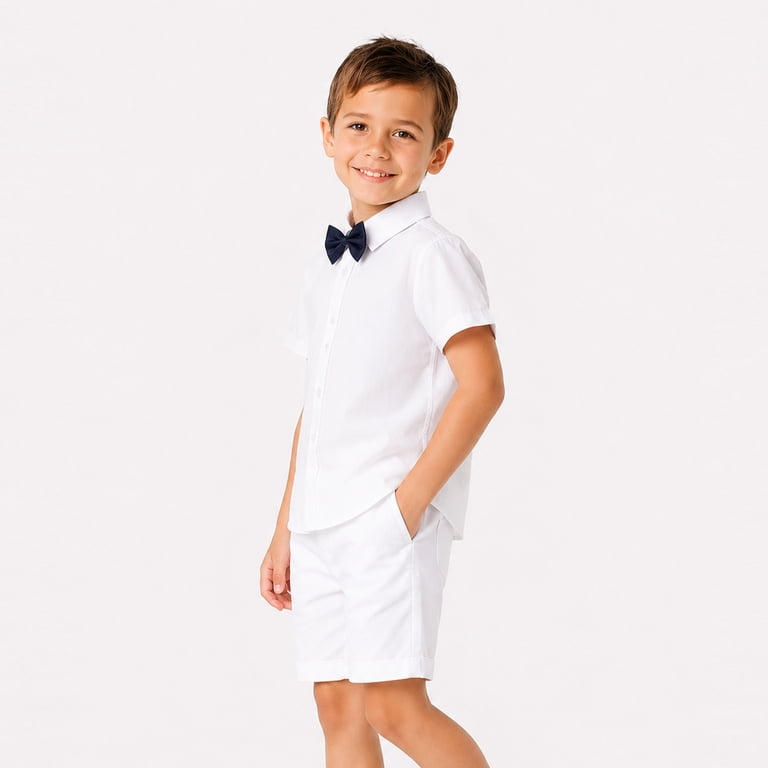 4t white dress shirt Amazon.com: Baby Boy Kid Formal Tuxedo Suit Button White Dress Shirt Color Red Bow tie Sm-4T (Small): Clothing, Shoes & Jewelry