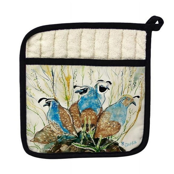Betsy Drake PT934 Partridges Pot Holder
