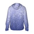 thumbnail image 2 of Goofa Glittering Blue Purple Printed Women's UPF 50+ Sun Protection Hoodie Jacket Lightweight Long Sleeve Sun Shirt for Women with Pocket Hiking Outdoor-Small, 2 of 9