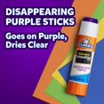 thumbnail image 2 of Elmer's Disappearing Purple School Pegamento en barra 0.21 oz cada 8 barras por paquete (E1591), 2 of 3