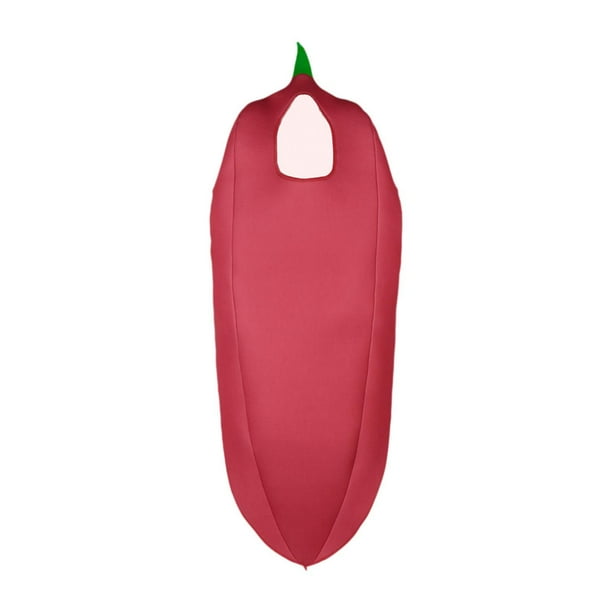 Disfraz de chile picante para actuaciones en festivales. S