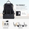 thumbnail image 5 of Laptop Backpack Purse for Women Waterproof Teacher Nurse Bag, 17.3 inch Work laptop Bag with USB Port, Business Travel Computer Backpack, 5 of 5