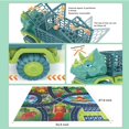 thumbnail image 4 of Camión de dinosaurio de juguete HONGID Triceratops con 15 figuras de dinosaurios, de 3 a 5 años, 4 of 6