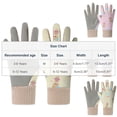 thumbnail image 3 of NAISIBABY Girls Snow Gloves, Stretchy Waterpoof Thermal Kids Winter Outdoor Ski Cycling Gloves Beige 6-12T, 3 of 4