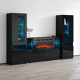 thumbnail image 2 of Komi 03 Electric Fireplace Modern Wall Unit Entertainment Center, 2 of 5