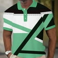 thumbnail image 2 of Camisas de Manga Larga para Hombres Impresos Girar Hacia Abajo Botones de Cuello Lateral Dividido, Casual Camiseta Blusa para Hombres, 2 of 4