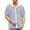 Light Blue, variant on BUWTTED Men's Shirts Color Lapel Button Down Short Sleeve Loose Fit Color Block Summer Casual Business Beach Black Shirt L