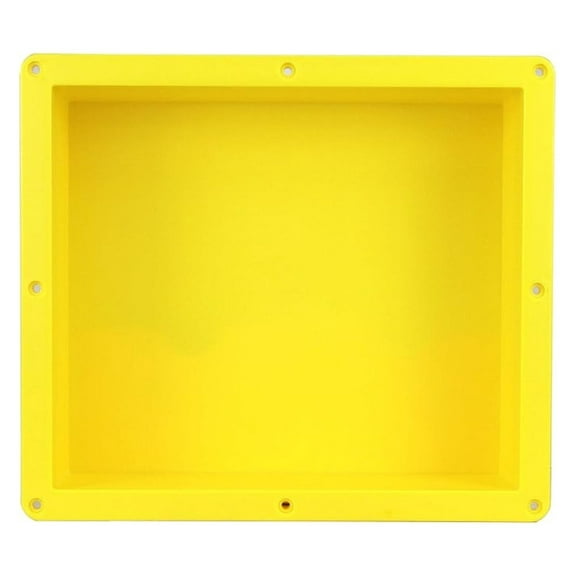 Ready For Tile Waterproof Leak Proof 16" x 14" Bathroom Recessed Shower Niche - Single Bathroom Shelf Organizer Storage For Shampoo & Toiletry Storage STR-1614 - Flush Mount Installation