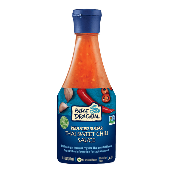 Blue Dragon Reduced Sugar Thai Sweet Chili Dipping Sauce, 10.5 fl. Oz.