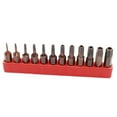 thumbnail image 4 of S SERENABLE 12Pieces Hex Alan Key Bit 6.35mm Extension Bit Wind Batch Screwdriver -T40 with hole, 4 of 8