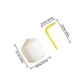 thumbnail image 2 of DRAFIDEEP 5Pcs Decorative Coconuts Resin Mini Coconuts Prop Educators, 2 of 8