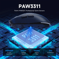 thumbnail image 4 of MAGIC-REFINER G6 BT Wireless Gaming Mouse, 24000 DPI, 1000Hz Polling Rate, 300 IPS, 35G Acceleration, 72g Lightweight, 750mAh Battery, Includes White Grip Tape & Braided Cable（Black）, 4 of 9