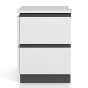 FOA Misti 3-Piece White Wood Storage Bedroom Set - Queen + 2 Nightstands