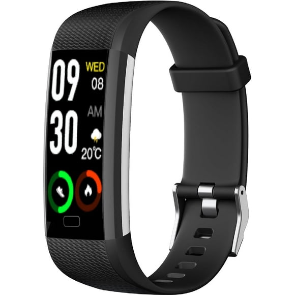 shiyou-Fitness Tracker with Heart Rate Tracking, Activity Tracker Pedometer with Calorie Counter, Sleep Tracking, Smart Watch with IP68 Waterproof Sports Bracelet for Women Men (Black)
