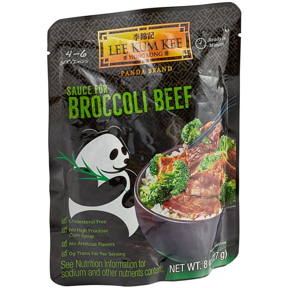 Lee Kum Kee Panda Brand Broccoli Beef Sauce 8 oz. - 6/Case