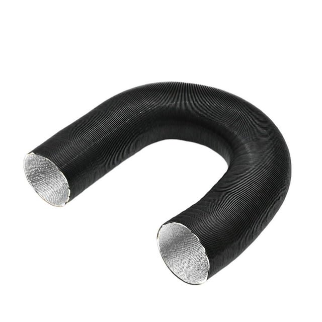 Scienceny Tubo de conducto de calentador de aluminio Flexible negro, manguera de ventilación de 60mm para calentador de coche L, tubo de Vehículos, repuestos y accesorios Mis