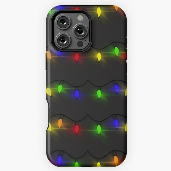 Twinkling Christmas Lights Festive Glow Phone Case Compatible with iPhone 11 to 17 Pro Max