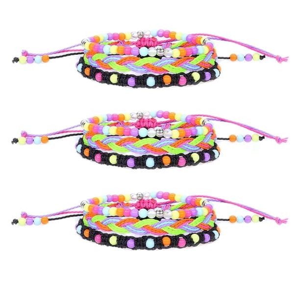 Giugt 12 pulseras para chicas adolescentes Pulseras de la amistad para niñas Fiesta para chicas preadolescentes