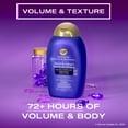 thumbnail image 4 of OGX Thick & Full + Biotin & Collagen Volumizing Shampoo, Nutrient-Infused Hair Shampoo with Vitamin B7 Biotin Gives Hair Volume & Body for 72+ Hours, Sulfate-Free Surfactants, 4 of 9