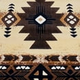 thumbnail image 6 of Emma + Oliver Fe 3x16 Berber Olefin Accent Rug with Complementary Southwestern Pattern in Beige, Black and Brown and Jute Backing, 6 of 6