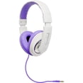 thumbnail image 2 of Connectland Fashionable Stylish Stereo Over-Ear Headset Headphone White/Purple, 2 of 3