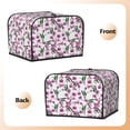 thumbnail image 2 of KLL Orchids Flowers Print 4 Slice Toaster Dust Covers Kitchen Small Appliance Cover with 2 Pockets,Can hold Jam Spreader Knife & Toaster Tongs (12.4 x 10.6 x 8.2), 2 of 6