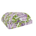thumbnail image 1 of Mauve Foot Rest, Spring Tree with Vibrant Blossoms Frangrance Botany Plant Eco Illustration Print, Non-Slip Backing Adjustable Ergonomic Memory Foam Leg Support for Office, Lilac Green, by Ambesonne, 1 of 5