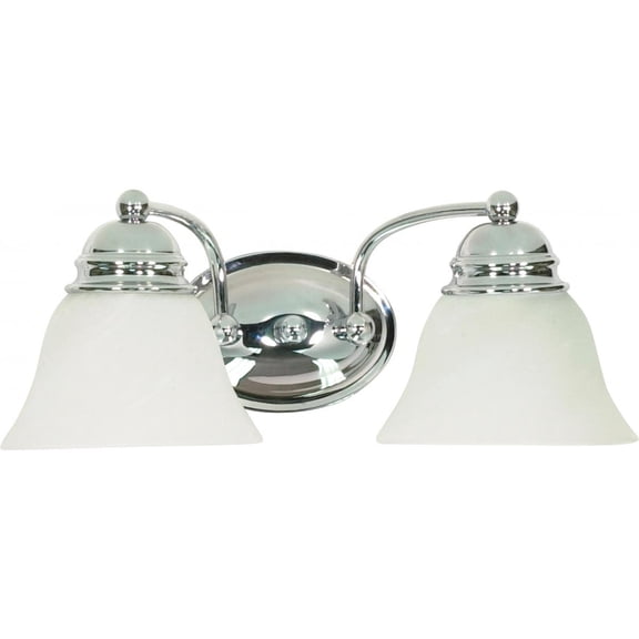 Nuvo Lighting 60/337 Empire 2 Light 15" Wide Bathroom Vanity Light - Chrome