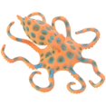 thumbnail image 3 of Realistic Blue Ringed Octopus Model Lifelike Simulation Animal Display Educational Decoration for Home Bedrooms Nurseries Safe, 3 of 4