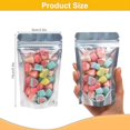 thumbnail image 2 of Reusable Aluminium Foil Zipper Stand Up Food Pouches Bags with Notch for Food Storage 3.5x5.9 Inches, 2.8oz, Pack of 50, 2 of 7