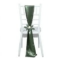 thumbnail image 2 of BalsaCircle 20 Eucalyptus Green Satin Chair Sashes Bows Ties Wedding Decorations Party Chair Covers Banquet, 2 of 8