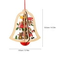 Christmas Hanging Wood Ornaments Hollow Wood Cutout Tag Pendants Wooden