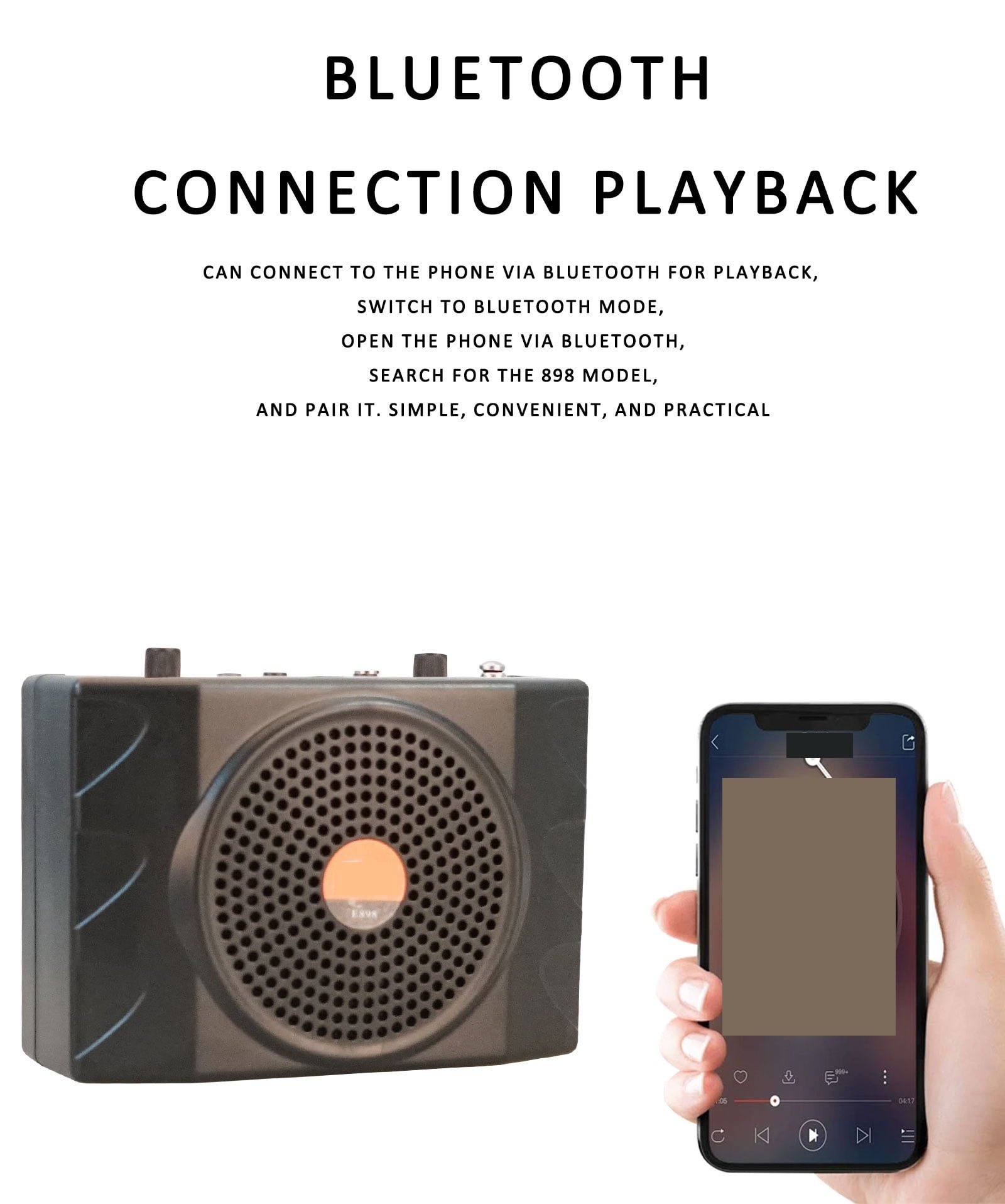 Speaker for Teachers Loudspeaker Microphone Portable Voice Amplifier Mini Wired ,True Acoustic Power Amplifier