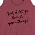 thumbnail image 3 of Instant Message - God, I Let Go. Now Do Your Thing - Women's Racerback Tank Top, 3 of 6