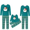 thumbnail image 4 of Caixia Men's Christmas Loungewear Pajamas, Beach Santa Print 2-Piece Top and Patterned Pants, Soft Polyester for Relaxed Holiday Lounging, 4 of 6