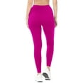 thumbnail image 6 of ClothingAve. Womens Essential Ultra Soft Stretchy Moisture-Wicking Workout Leggings Loungewear Magenta X-Large, 6 of 7