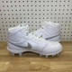 thumbnail image 3 of Sizes 7-16 N I-K-E Jo r-dan 1 Mid TD Football Cleats White Grey Fog FJ6805-101 NEW, 3 of 6
