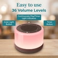 thumbnail image 5 of DAYBETTER White Noise Sound Machine for Sleeping with 32 Sleep Sounds 8 Colors Night Light White Noise Machine for Kids Adults, 5 of 7