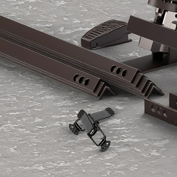 Raindrops Car Trunk Buckle Bumper Repair Parts Carbon Fiber Texture 2 Pieces Replacement