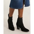thumbnail image 5 of Time and Tru Women's Faux Suede Knit Ankle Boots, Sizes 6-11, 5 of 10