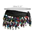 thumbnail image 3 of Weikingp Clearance! Belts for Women, Women's Carnival Sequin Tassel Waist Chain Hip Scarf Performance Belt Waist Cover, Womens Belt, Western Belts for Woman Black, 3 of 4