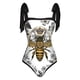 thumbnail image 2 of Traje De Baño Damas 2 piezas de traje de baño de playa para mujer con cordones y vestido para deportes acuáticos (L Honeybee) Likrtyny Para Estrenar, 2 of 5