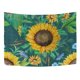 thumbnail image 3 of ABPHQTO Tapiz de acuarela con girasoles y hojas verdes, decoración para colgar en la pared, decoración del hogar, sala de estar, dormitorio, 100x150 cm, 3 of 4