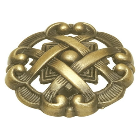 Porcelain Knob Bright Brass Cabinet - Hickory Hardware Cavalier Louis Cabinet Knob