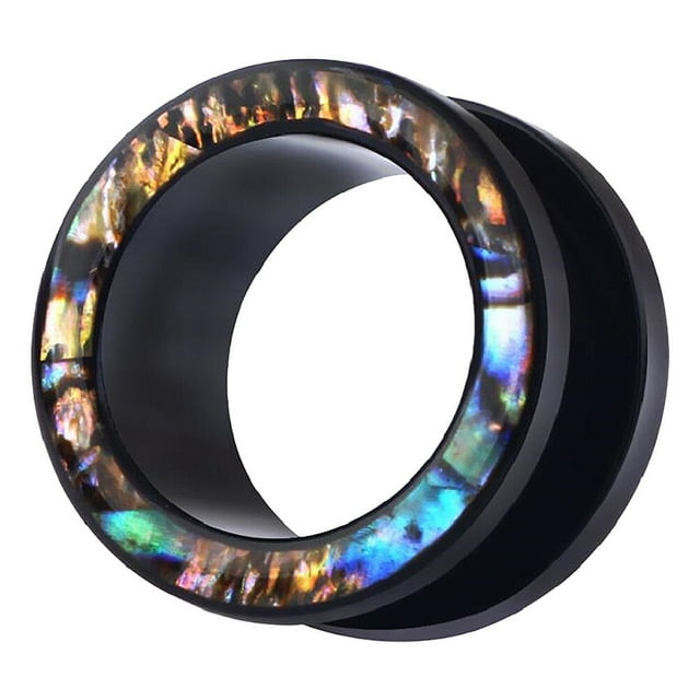 1 par de dilatadores de oreja sencillos y modernos, creativos y delicados para hombre y mujer (8 mm)