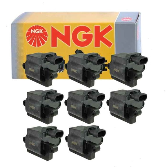 8 pc NGK Ignition Coils compatible with Chevrolet Tahoe 4.8L 5.3L V8 2000-2006