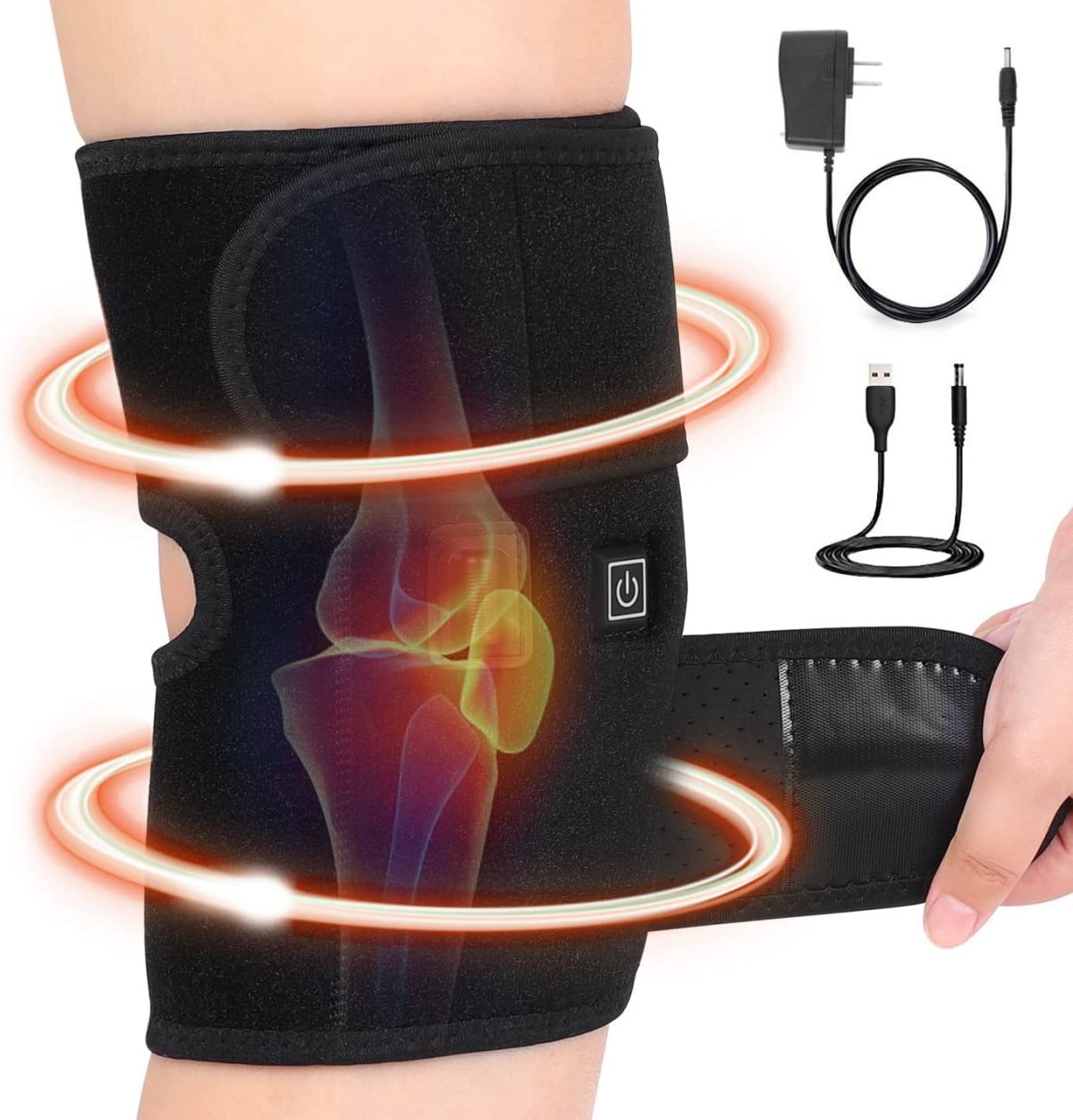 INSMART Knee Massager,Heating Knee Brace Wrap,Knee Heating Pad
