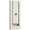 Lifetime Satin Nickel, variant on Baldwin 0185190 Modern Rectangular Door Knocker - Black