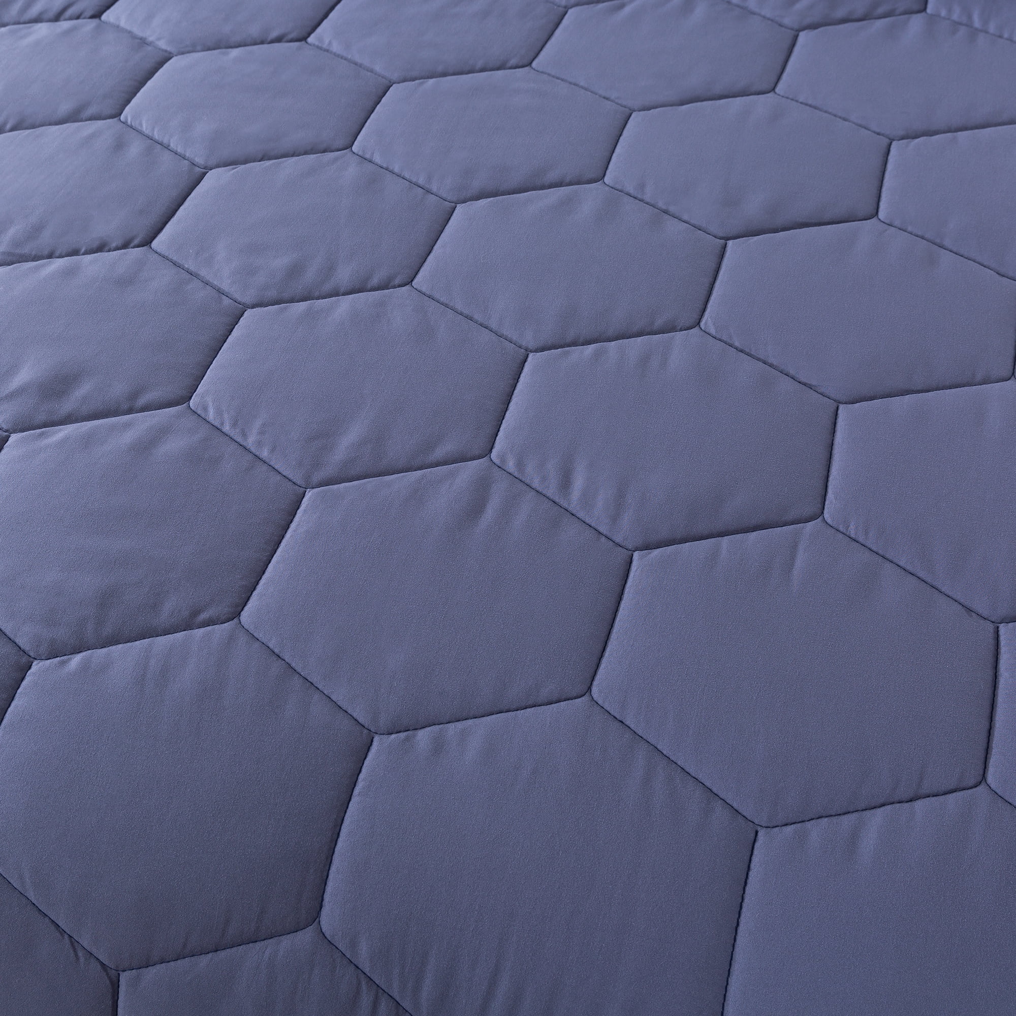 St. James Home Honeycomb Down Alternative Bed Blanket, Blue Granite, Full/Queen
